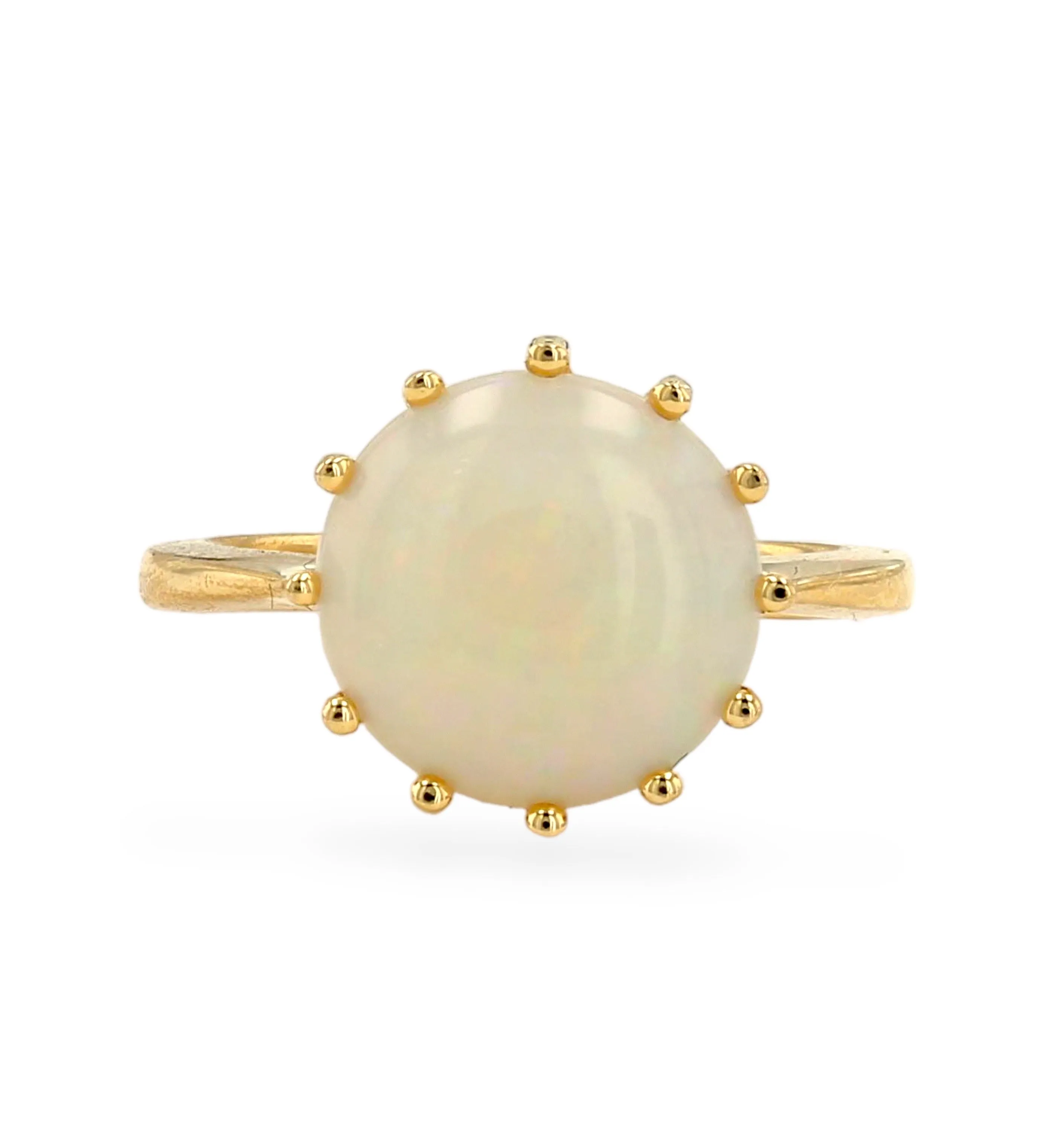 14k Yellow gold Australian Opal ring