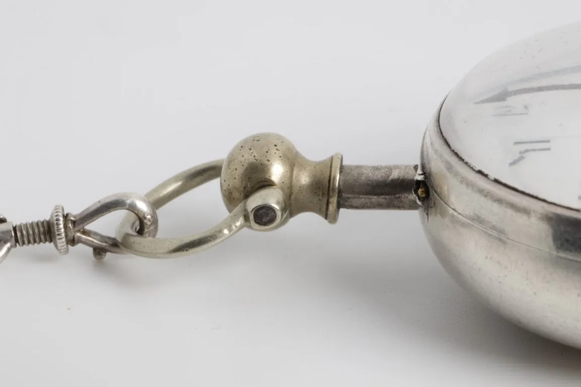 223 Year Old Antique Georgian Sterling Cased Pocket Watch Year 1797