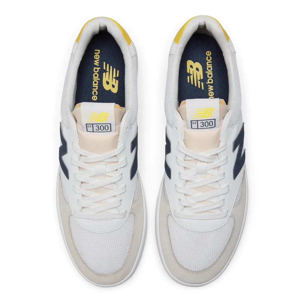 300 Court Sneaker (White   Navy)