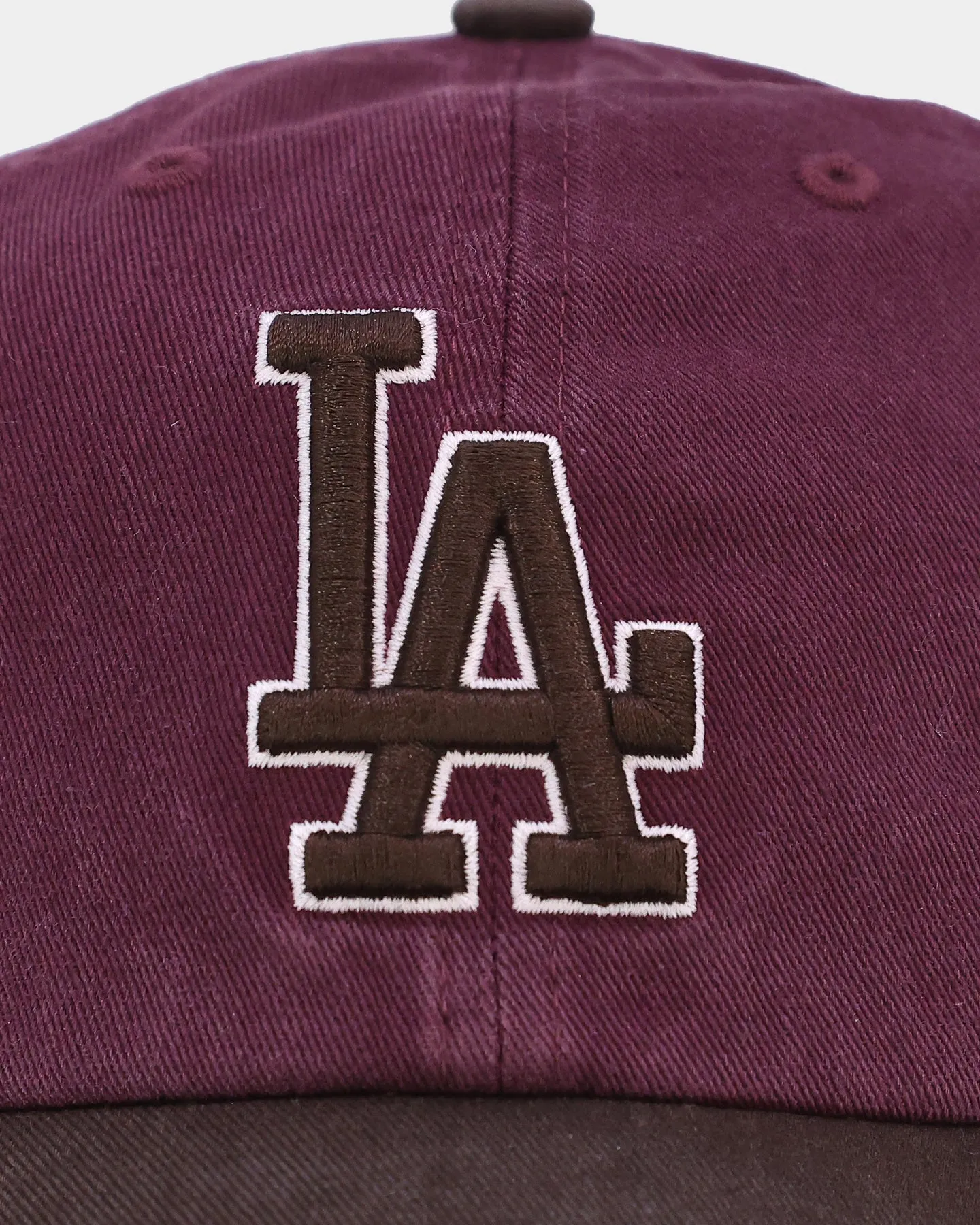 47 Brand Los Angeles Dodgers 'Bacon Me Crazy' Clean Up Strapback Dark Maroon/Brown