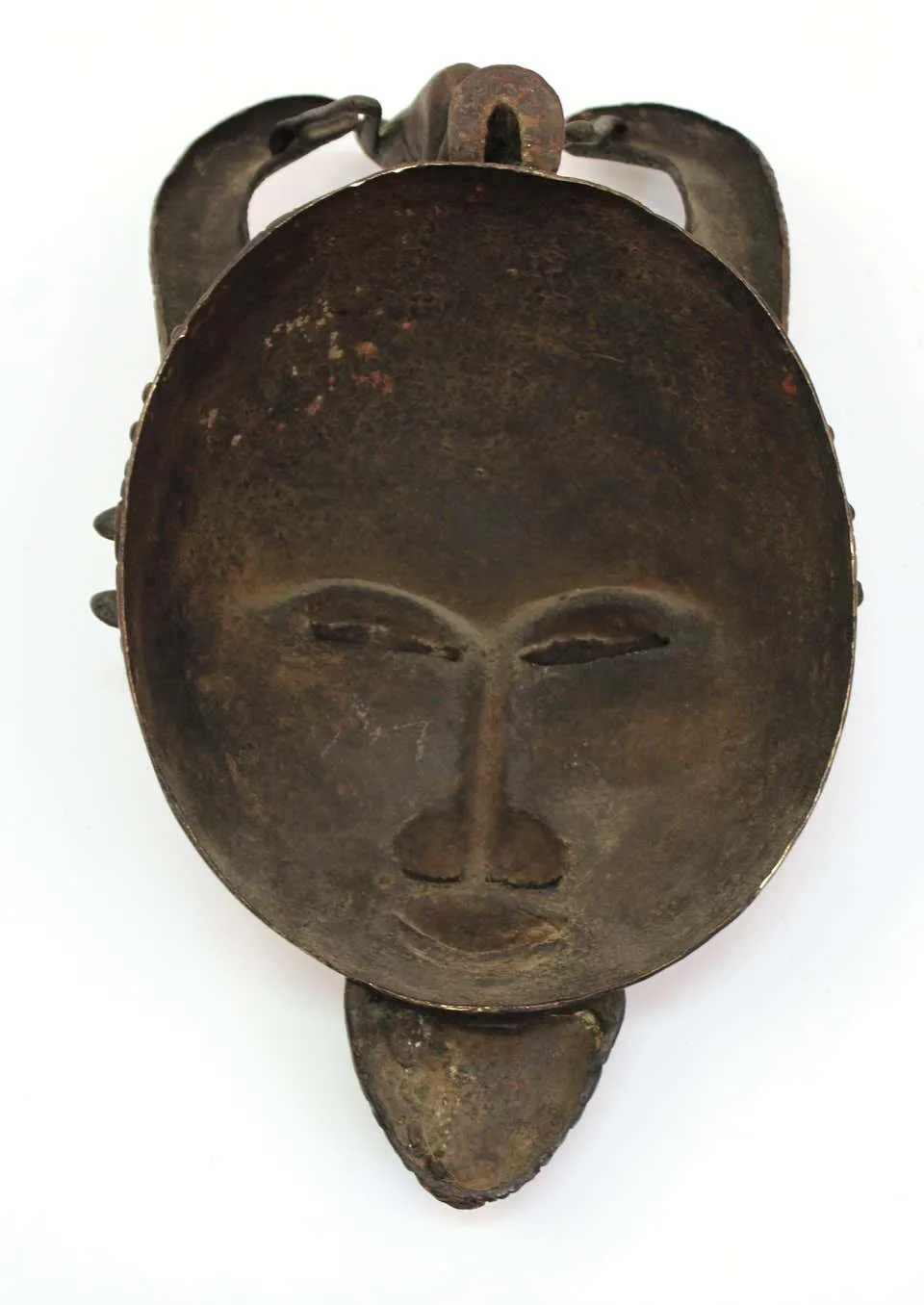 African Cameroon Tribal Bronze Mask