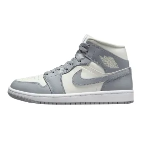 AIR JORDAN 1 MID GREY SAIL (WOMEN'S) 2022