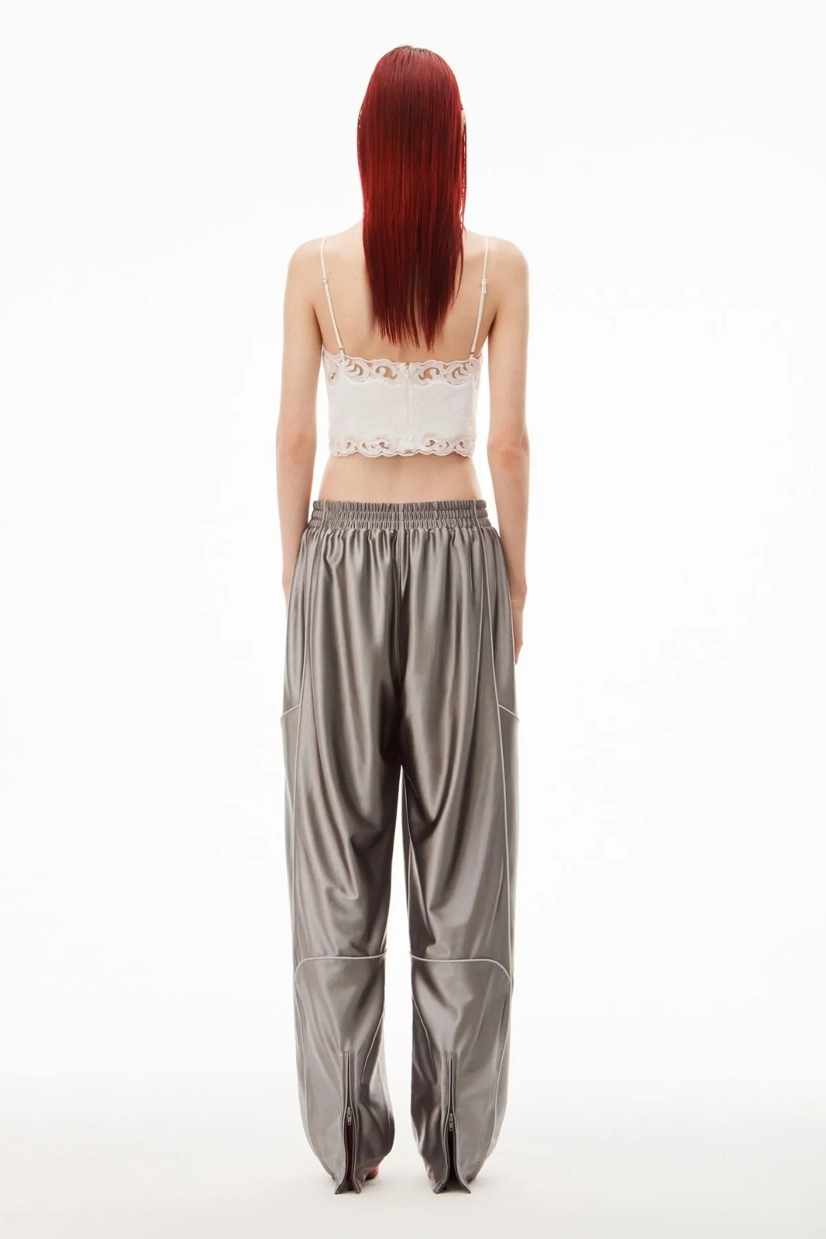 Alexander Wang Lace Embroidered Cropped Cami - White