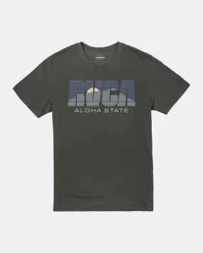 Aloha State Tee - Pirate Black