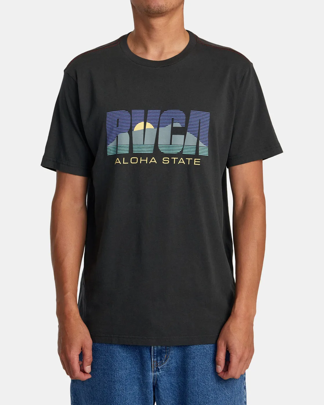 Aloha State Tee - Pirate Black