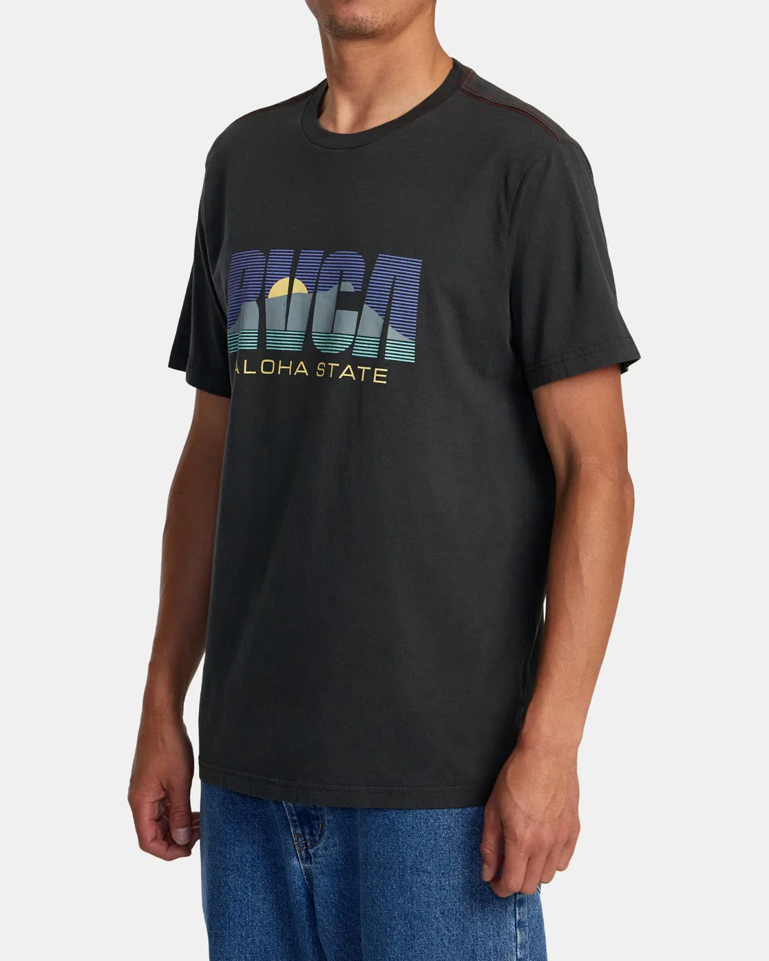 Aloha State Tee - Pirate Black