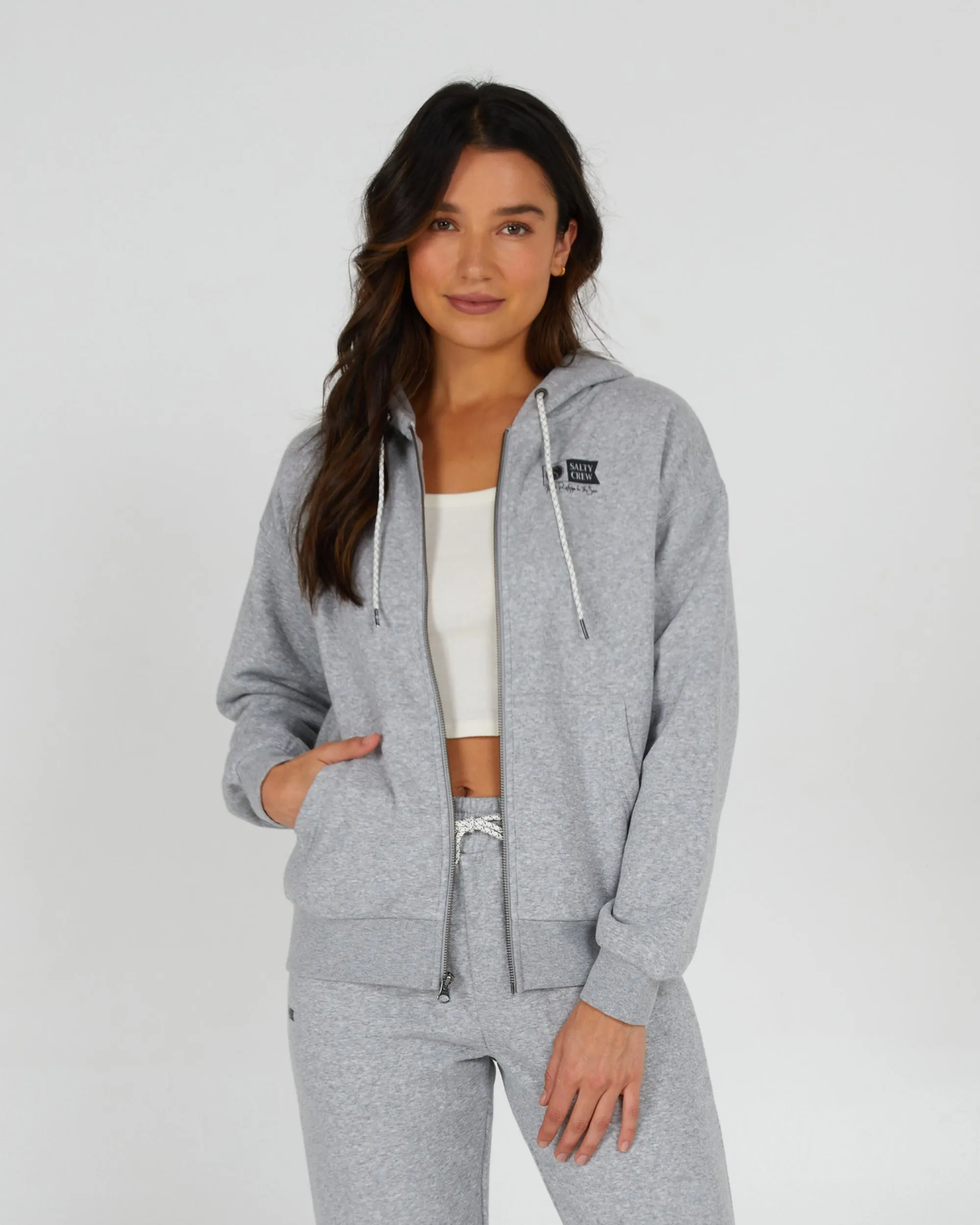 Alpha 2 Athletic Heather Zip Hoody