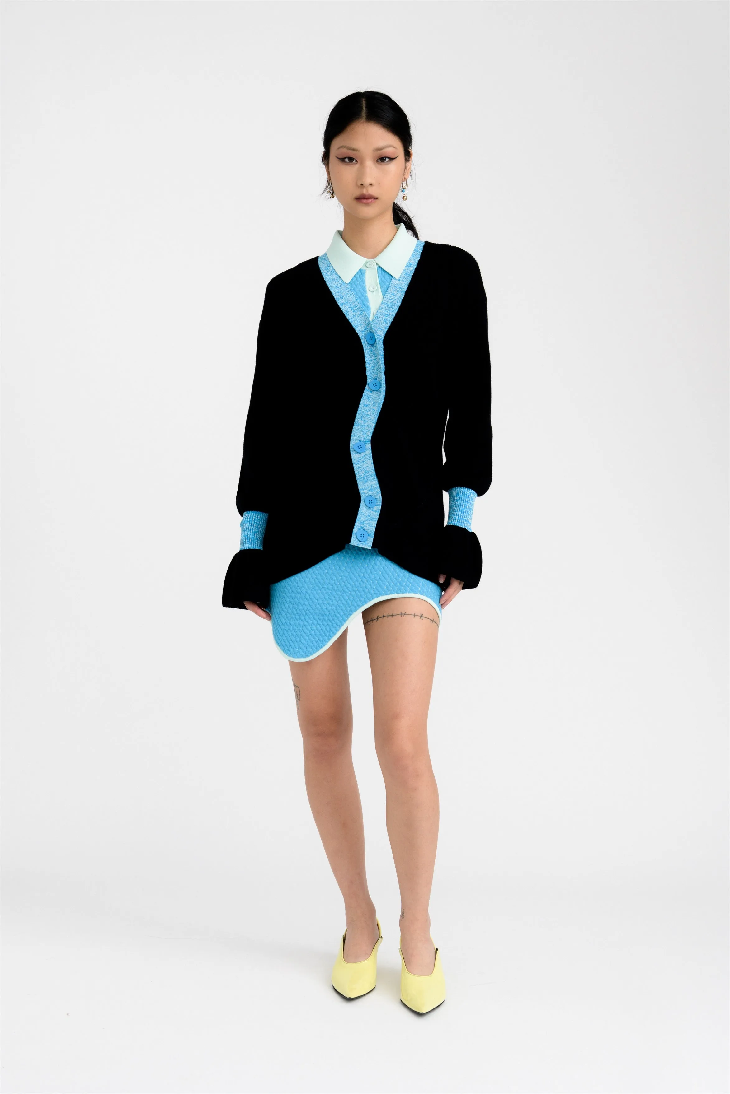 AMY CASHMERE COTTON OVERSIZED CARDIGAN