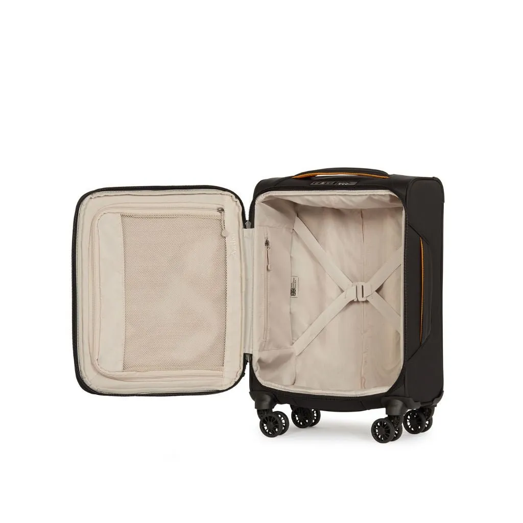 Antler Brixham 55cm Carry On Softsided Luggage - Black