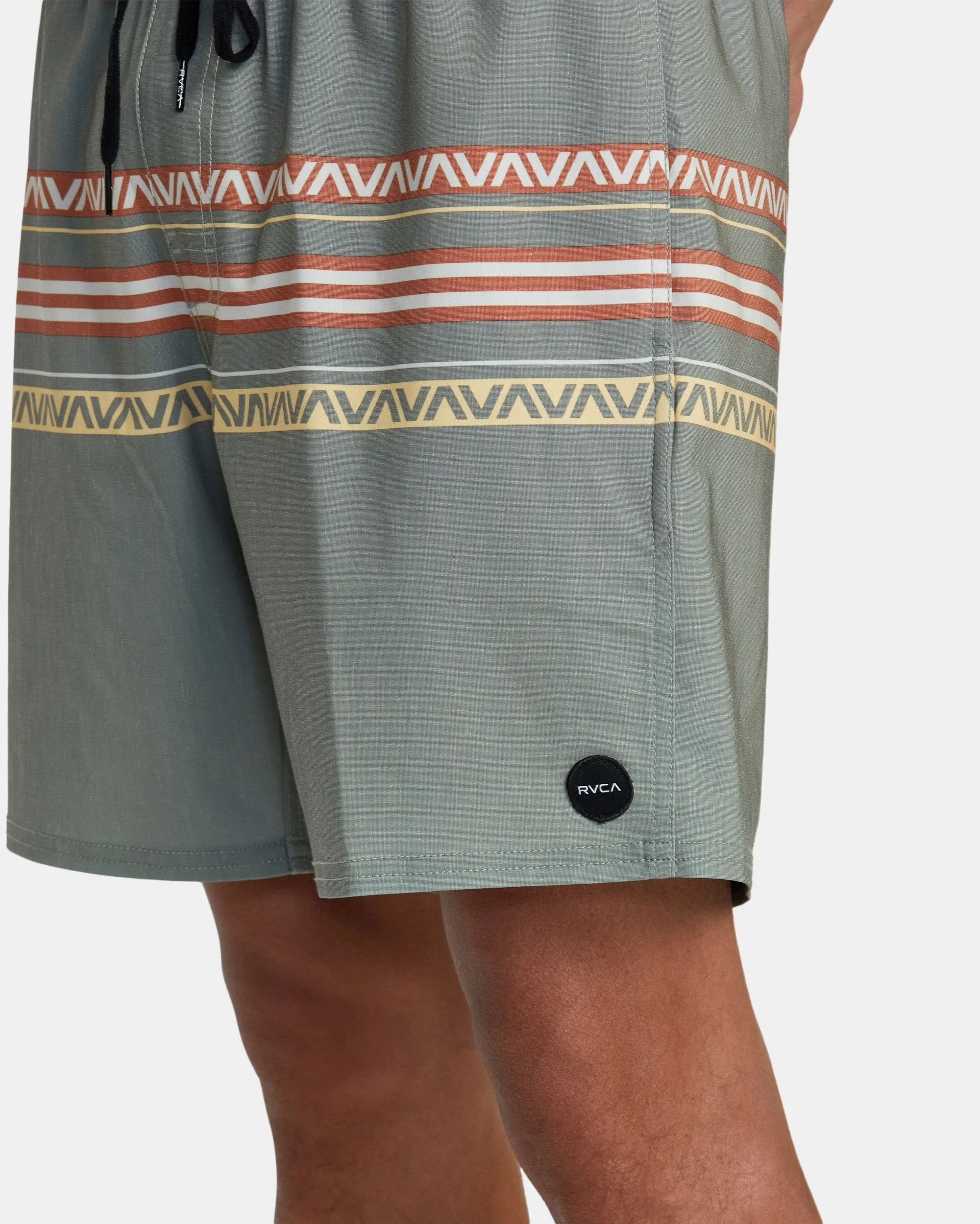 Atlas Elastic Waist Boardshorts 17" - Aloe