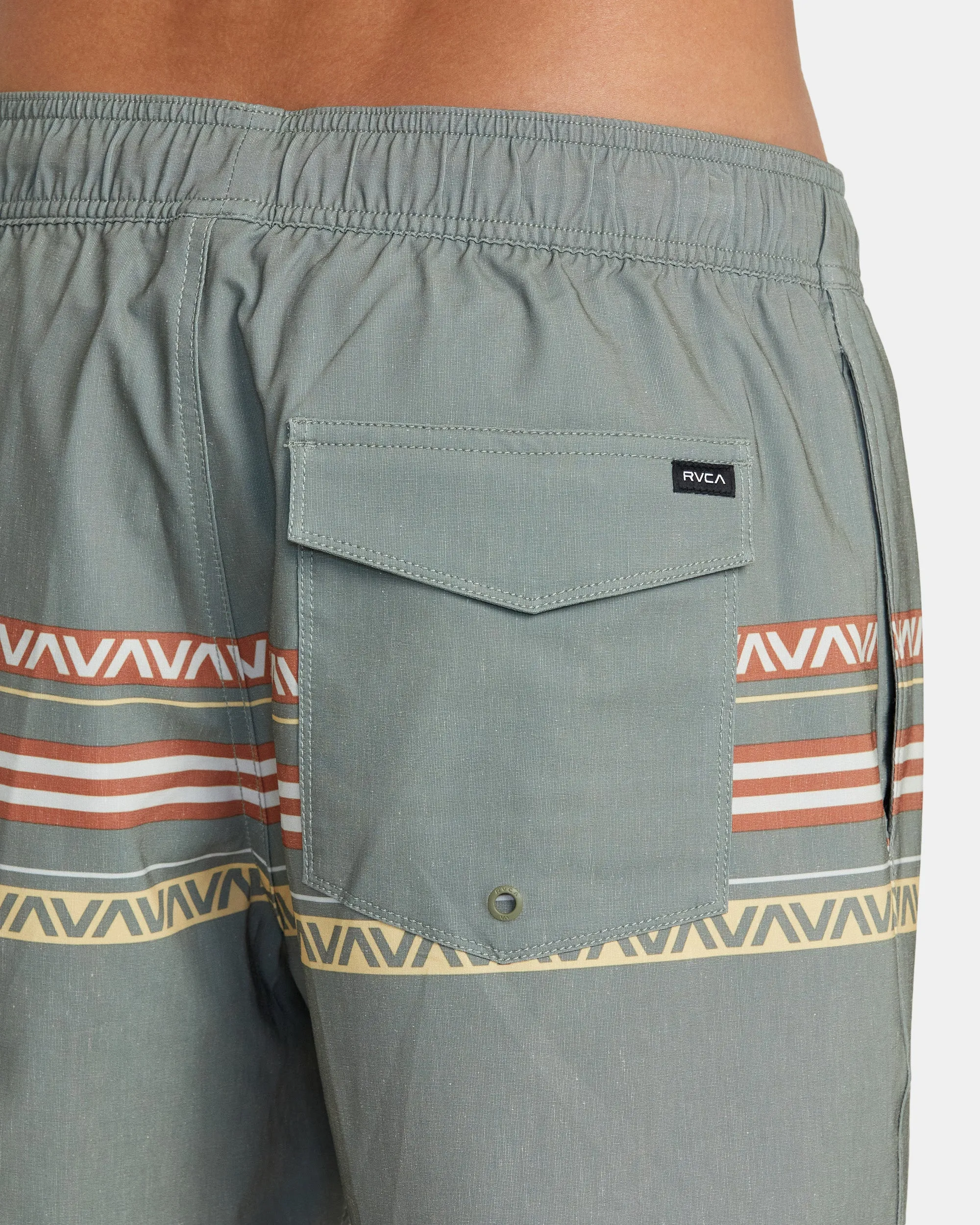 Atlas Elastic Waist Boardshorts 17" - Aloe