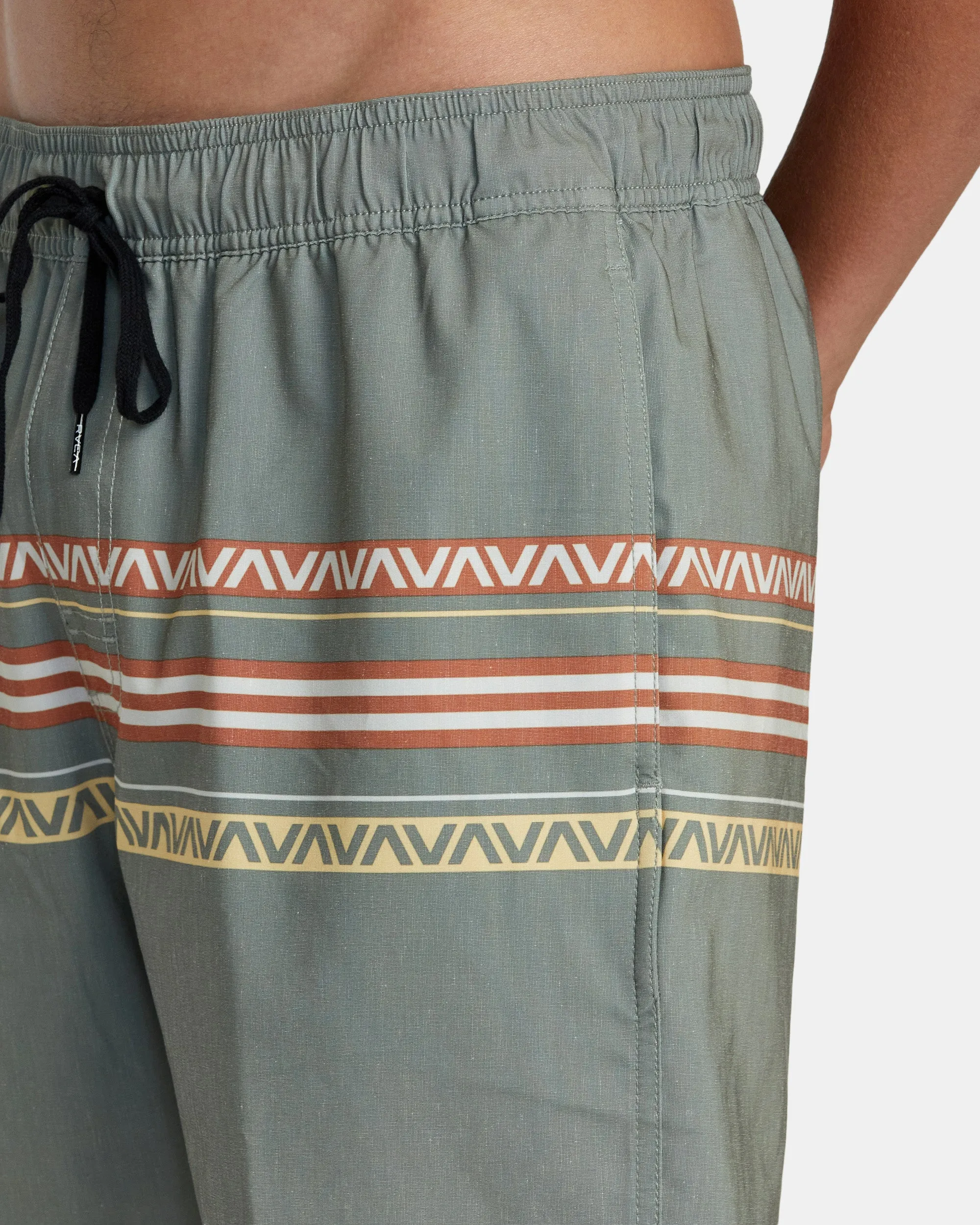 Atlas Elastic Waist Boardshorts 17" - Aloe