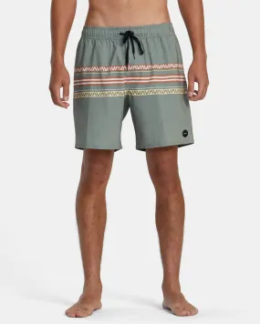 Atlas Elastic Waist Boardshorts 17" - Aloe