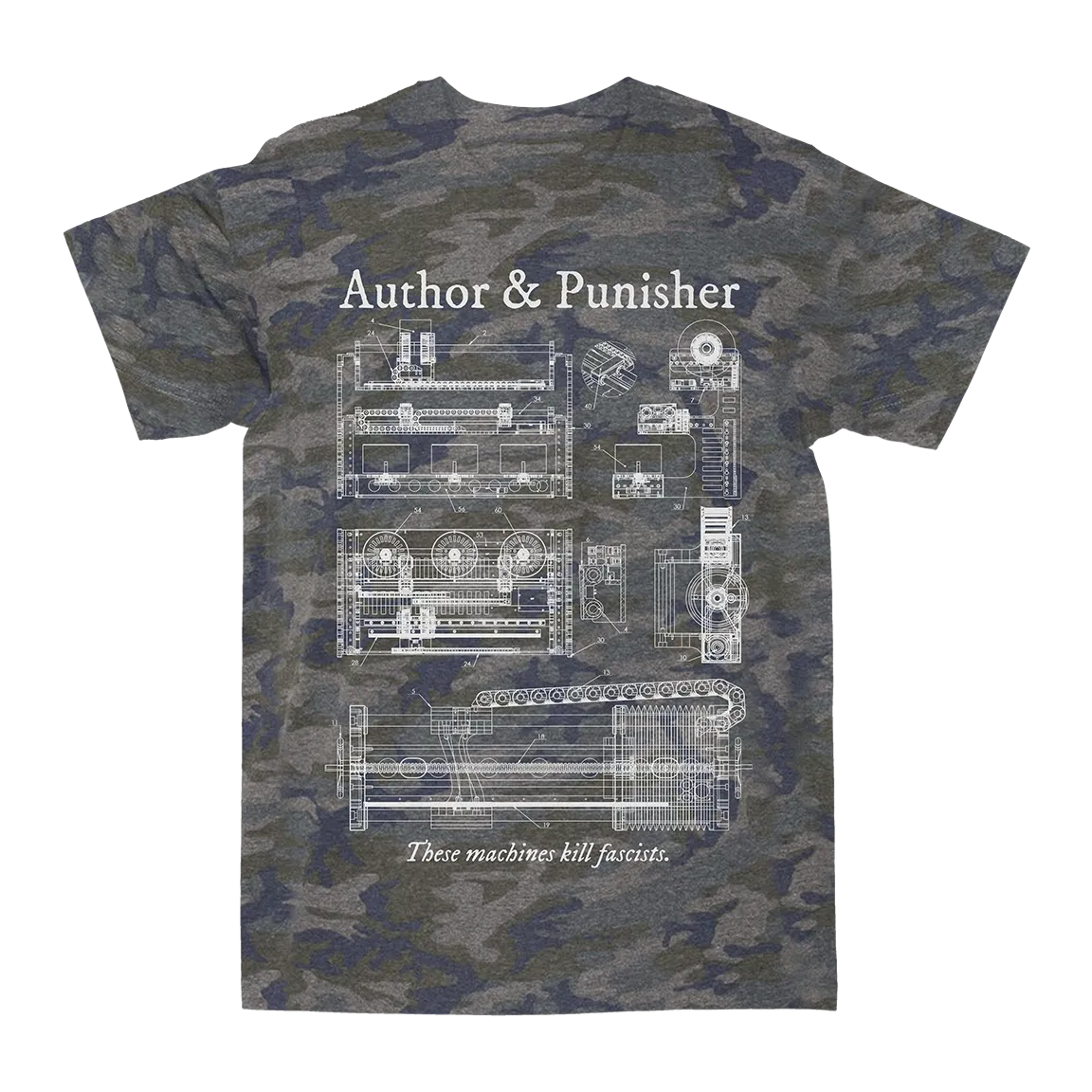 Author & Punisher "These Machines" Vintage Camo T-Shirt