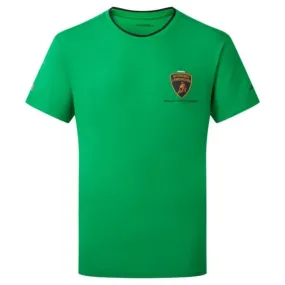 Automobili Lamborghini Squadra Corse Men's Travel T-Shirt - Orange/White/Green