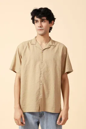 BAGGY FIT RESORT COLLAR SEERSUCKER SHIRT