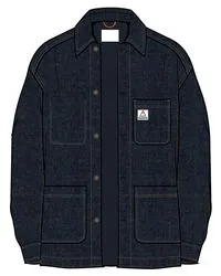 Balsa Organic Denim Overshirt - Denim Blue