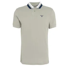 Barbour Hawkeswater Tipped Polo Shirt Forest Fog