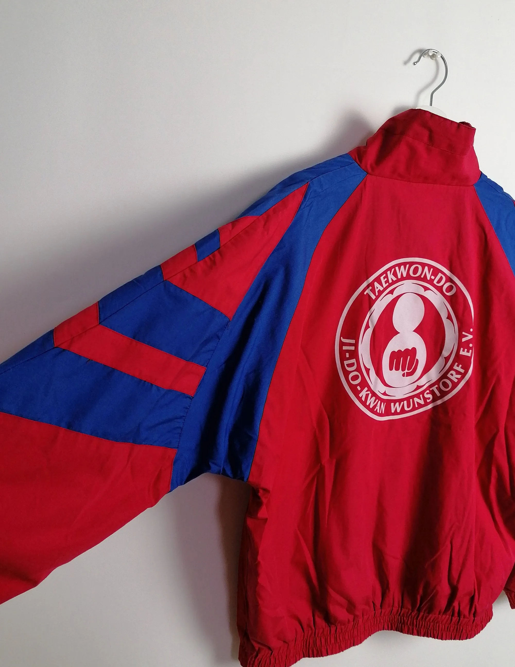 BERRI 90's Unisex Track Jacket Red and Blue - size S