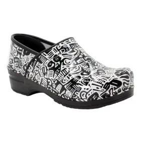 BJORK PROFESSIONAL Juni Printed Leather Clogs