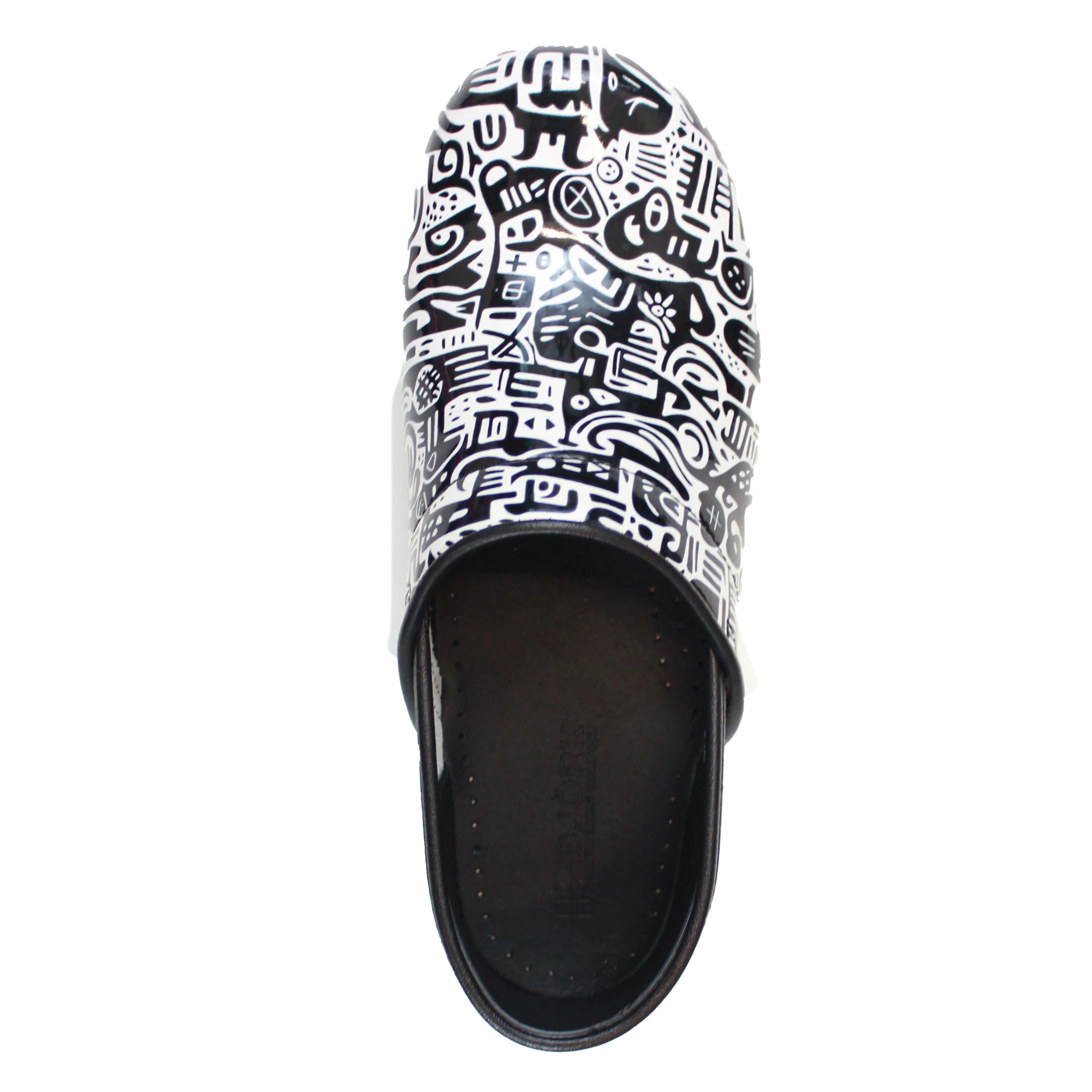 BJORK PROFESSIONAL Juni Printed Leather Clogs