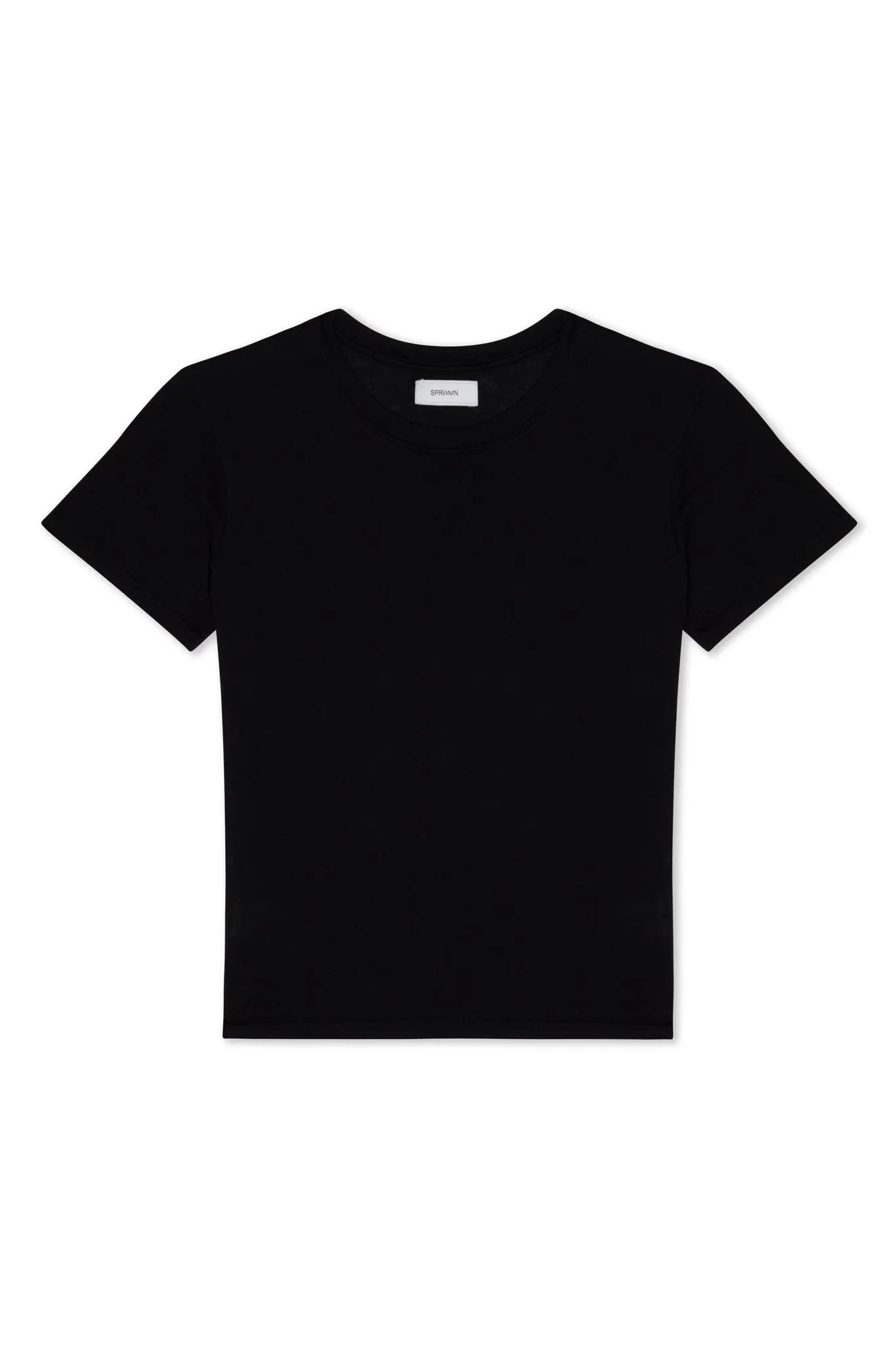 Black Cotton Baby Tee