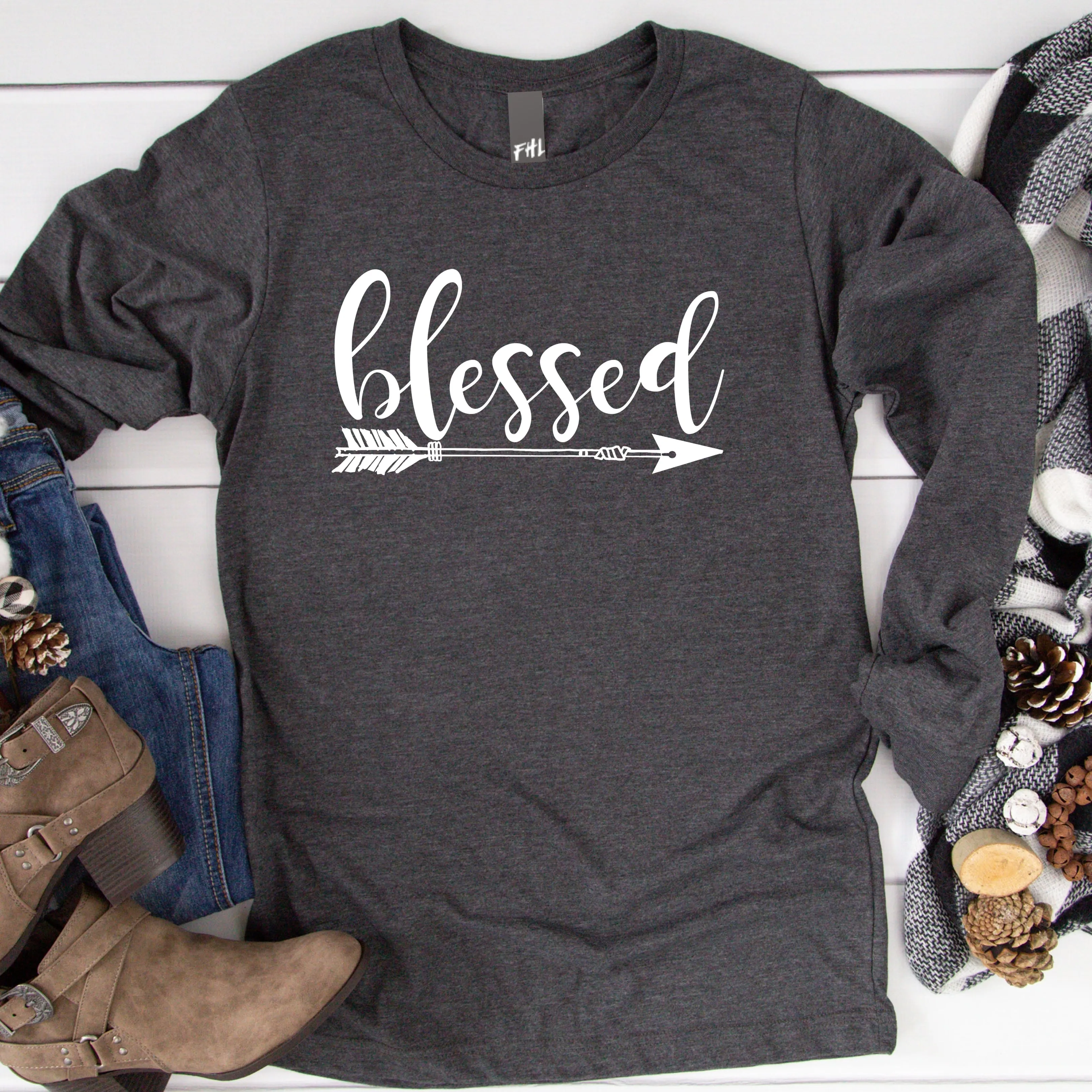 Blessed Arrow Long Sleeve Tee