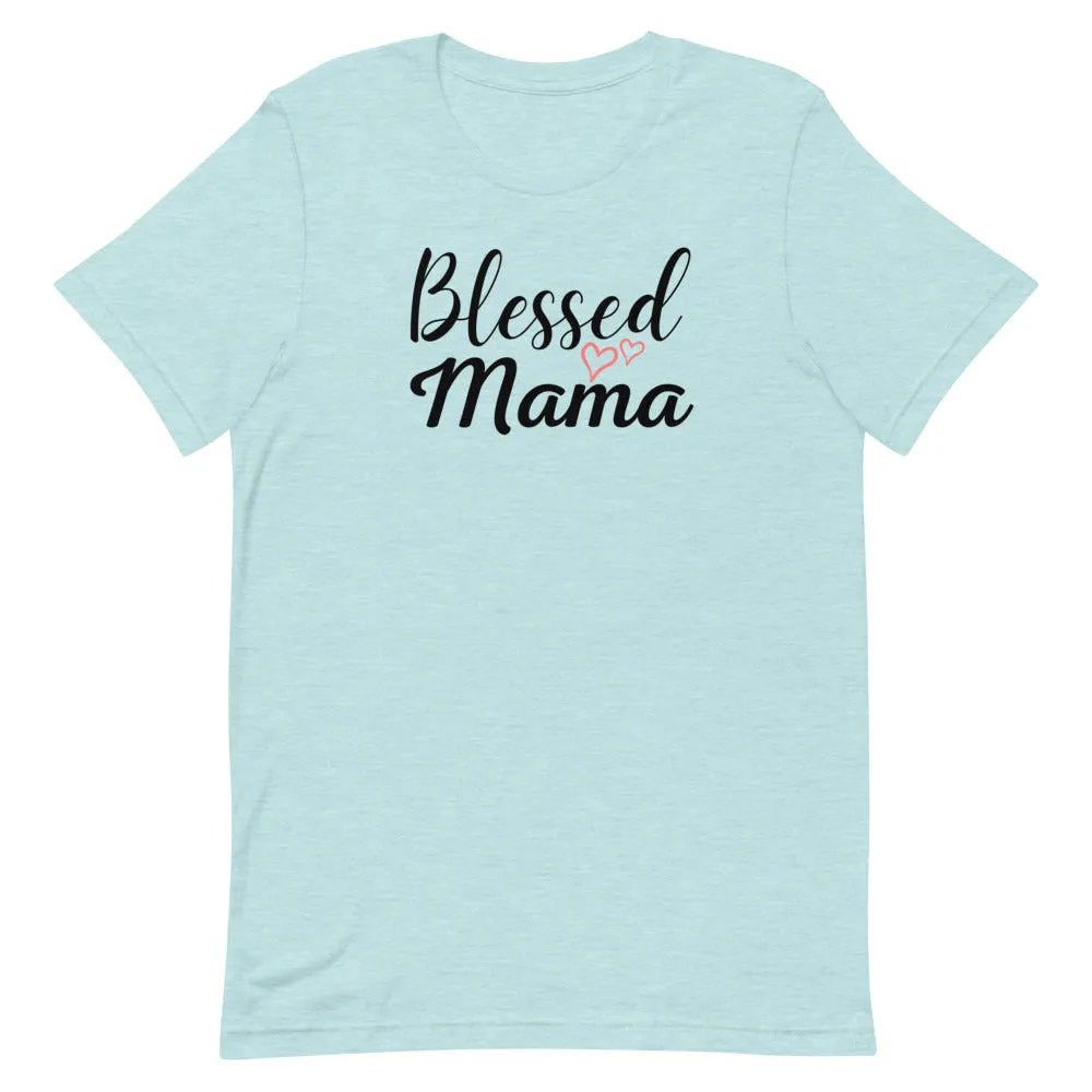 Blessed Mama Hearts T-Shirt - Light Colors