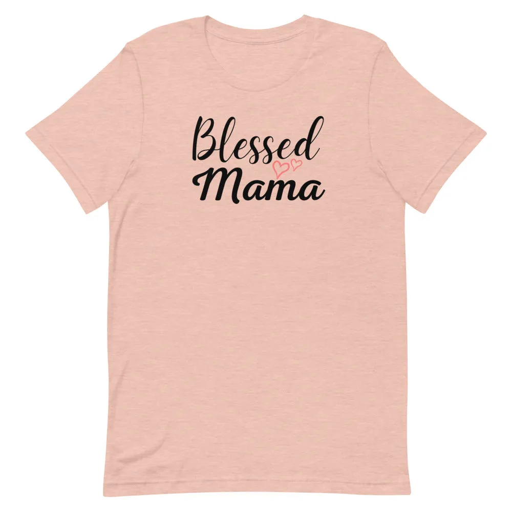 Blessed Mama Hearts T-Shirt - Light Colors