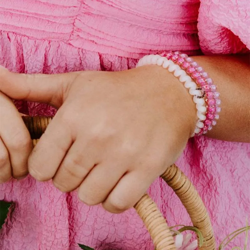 Blush Pink Small Hair Tie 3 Pack