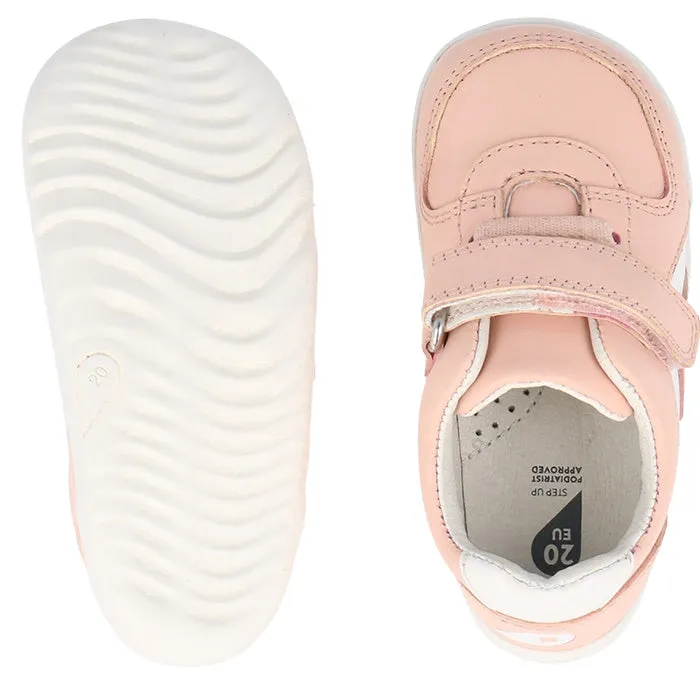 Bobux Step Up SU Toddlers Leather Sneaker Comet Pink 734604