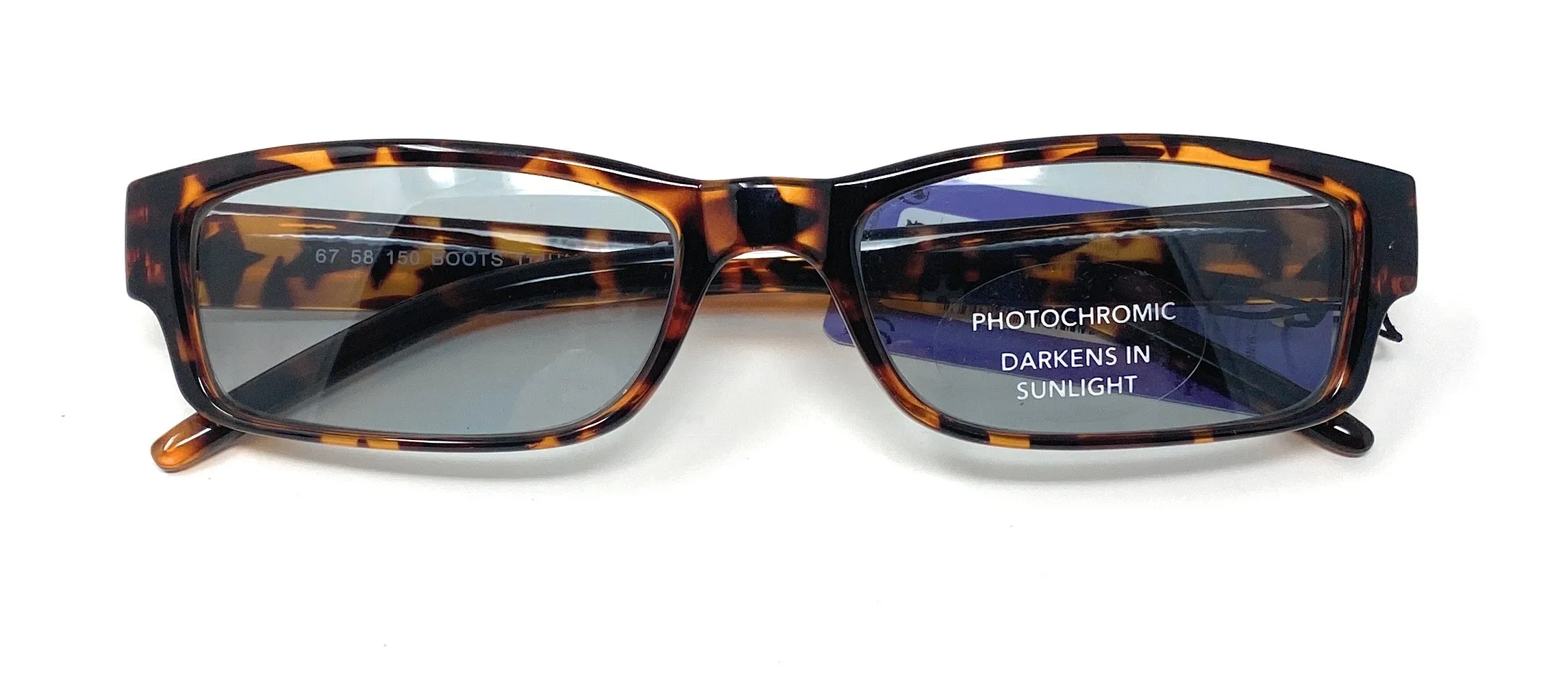 Boots REACTOLITE™ Sunglasses Brown Tortoiseshell Frames 114G