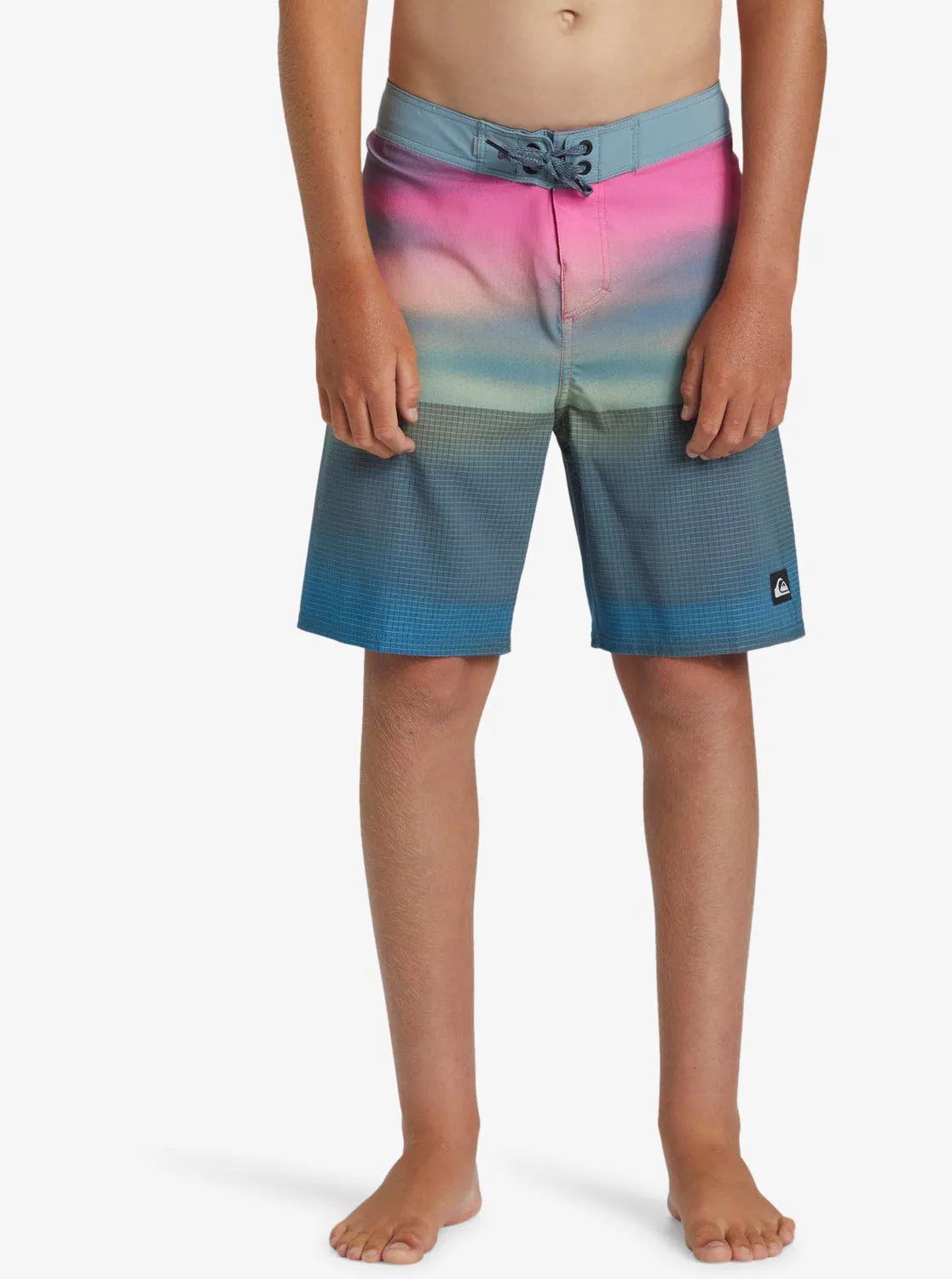 Boys 8-16 Highline Straight Leg 17" Boardshorts - Prism Pink