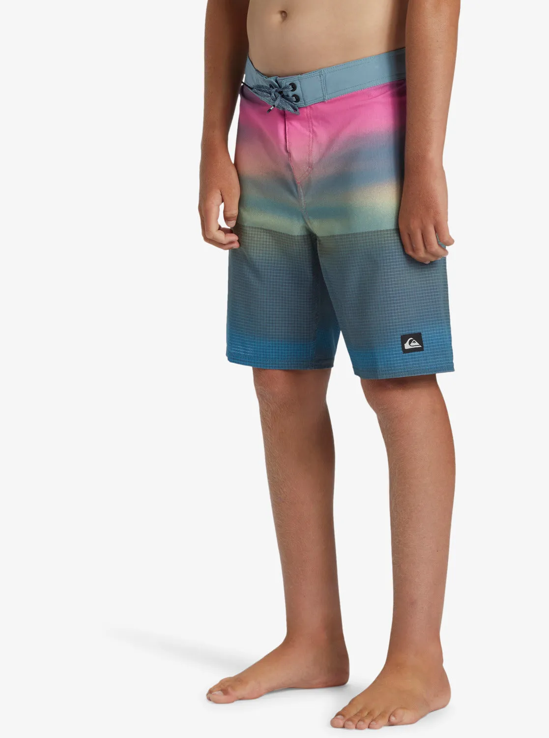 Boys 8-16 Highline Straight Leg 17" Boardshorts - Prism Pink