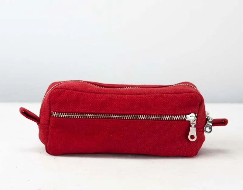 Brick case - Red cotton canvas