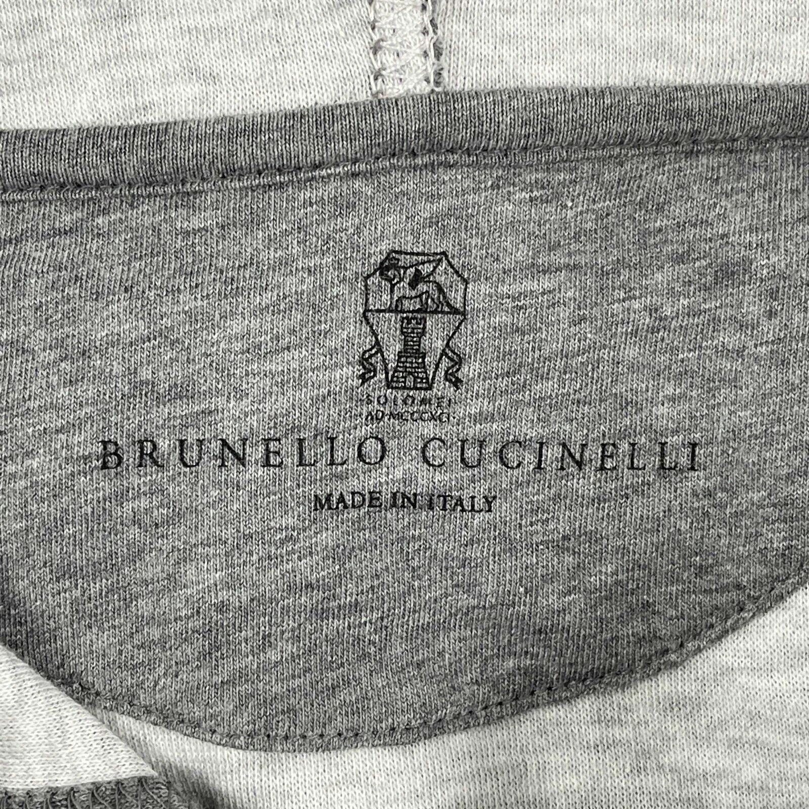 Brunello Cucinelli - Logo Pullover Hoodie Sweatshirt - Youth 12 / Adult XS NEW!