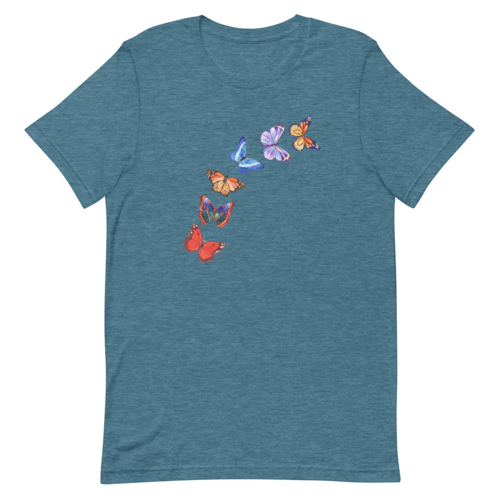 Butterflies in Flight T-Shirt - Dark Colors