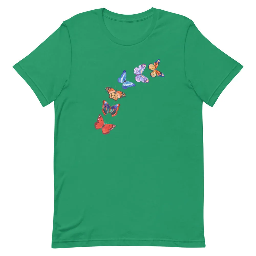 Butterflies in Flight T-Shirt - Dark Colors