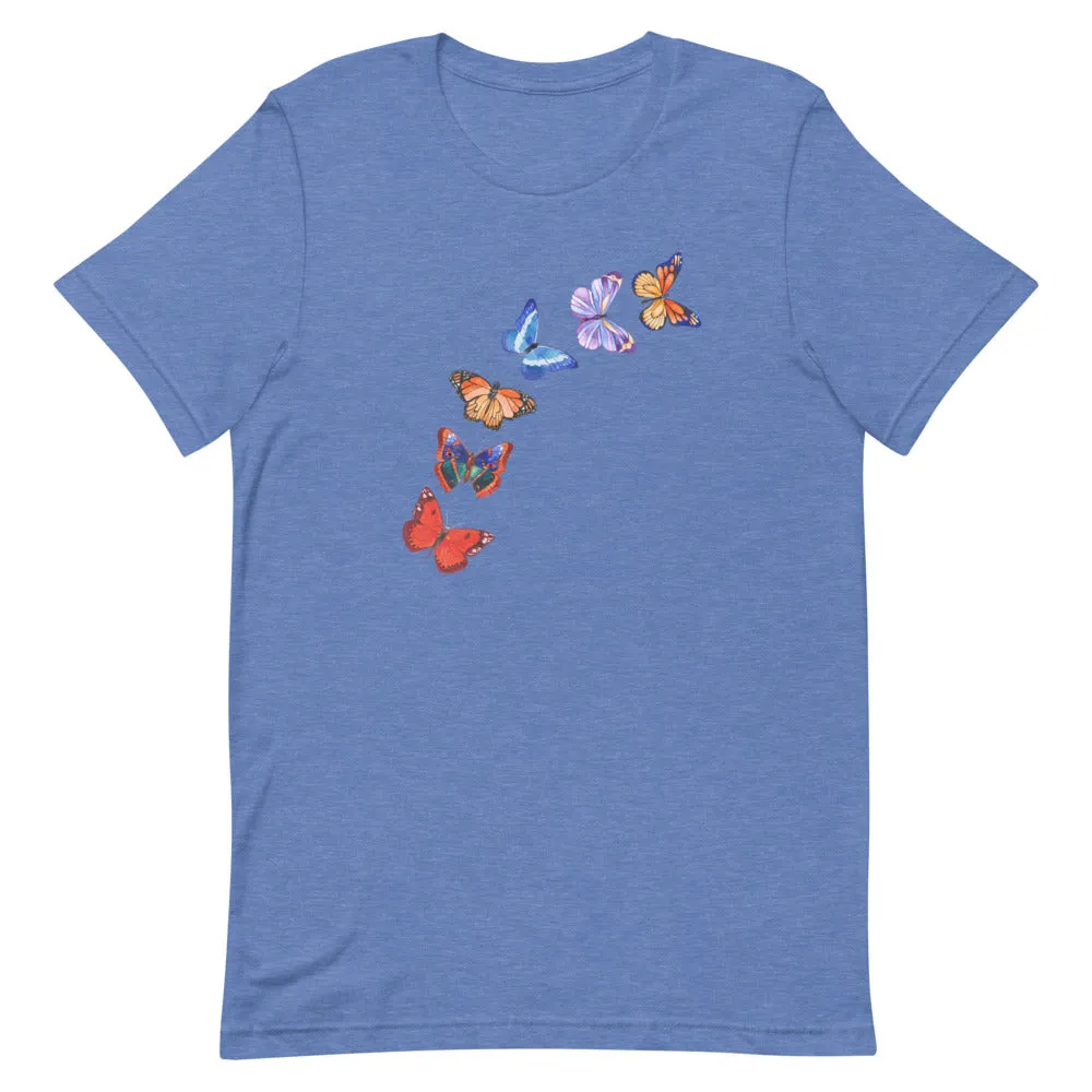 Butterflies in Flight T-Shirt - Dark Colors