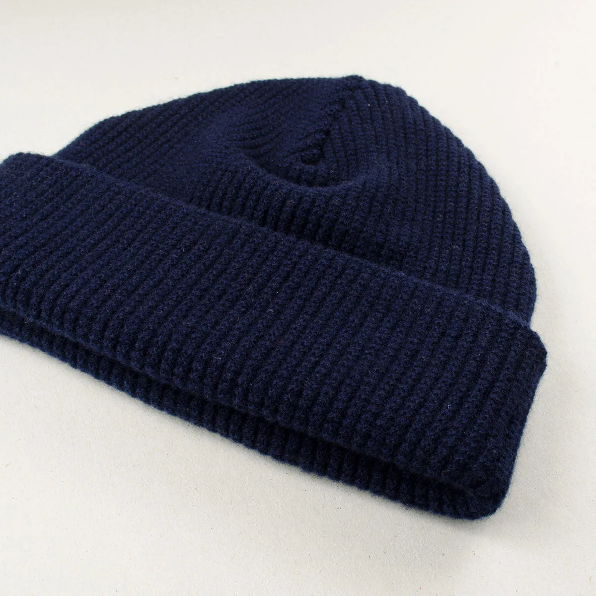 cableami - Waffle Beanie (30% Cashmere) - Navy