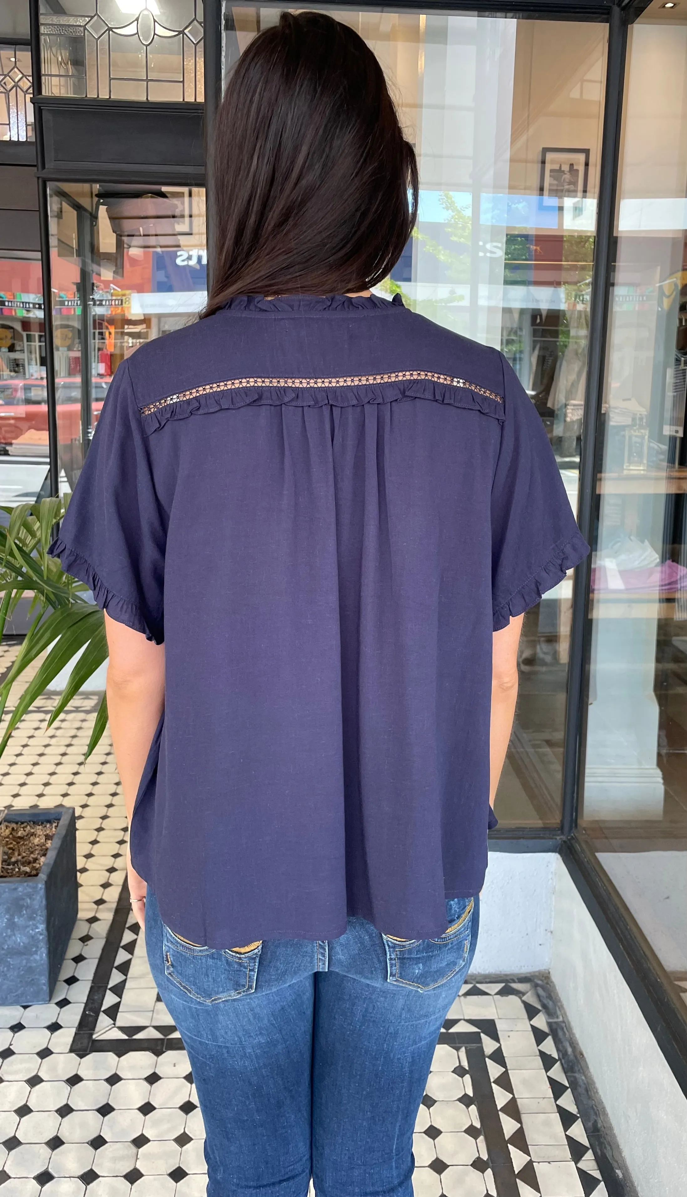 Candi Dasa Tie Top Indigo