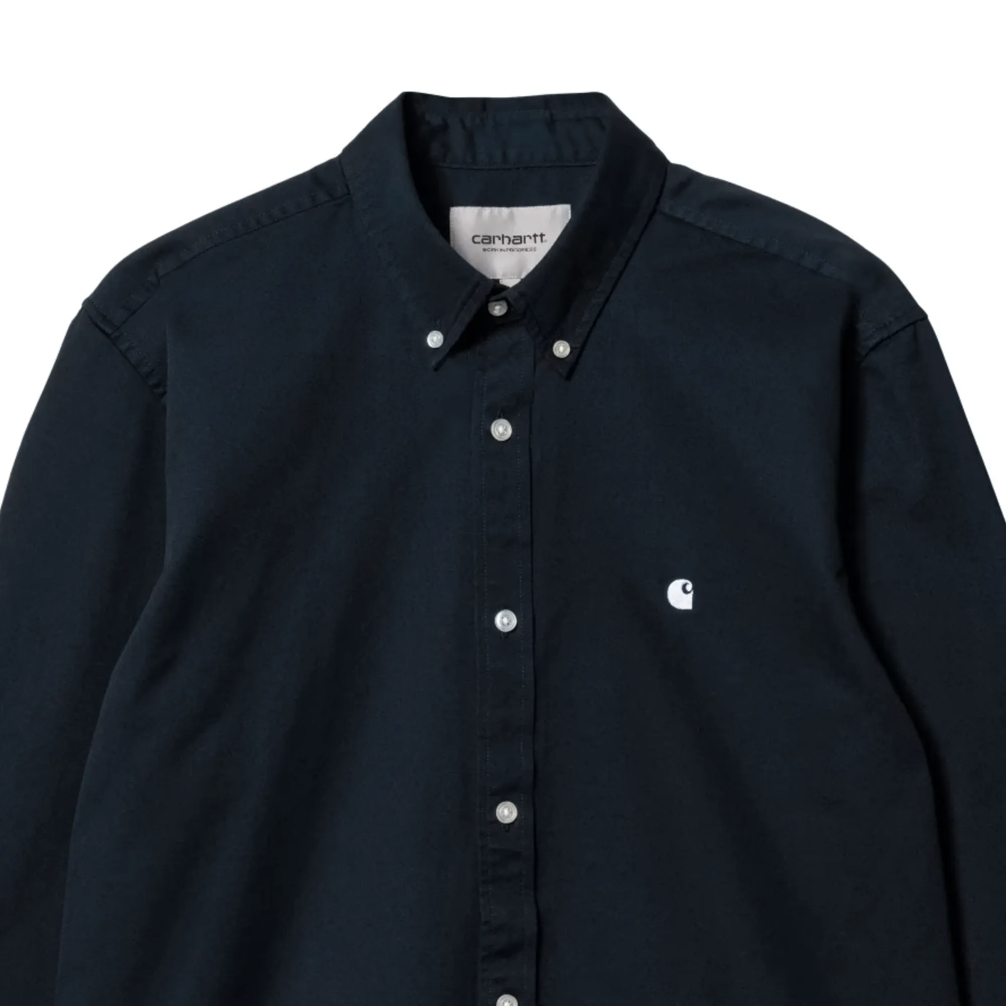 Carhartt WIP Madison L/S Shirt Dark Navy/White