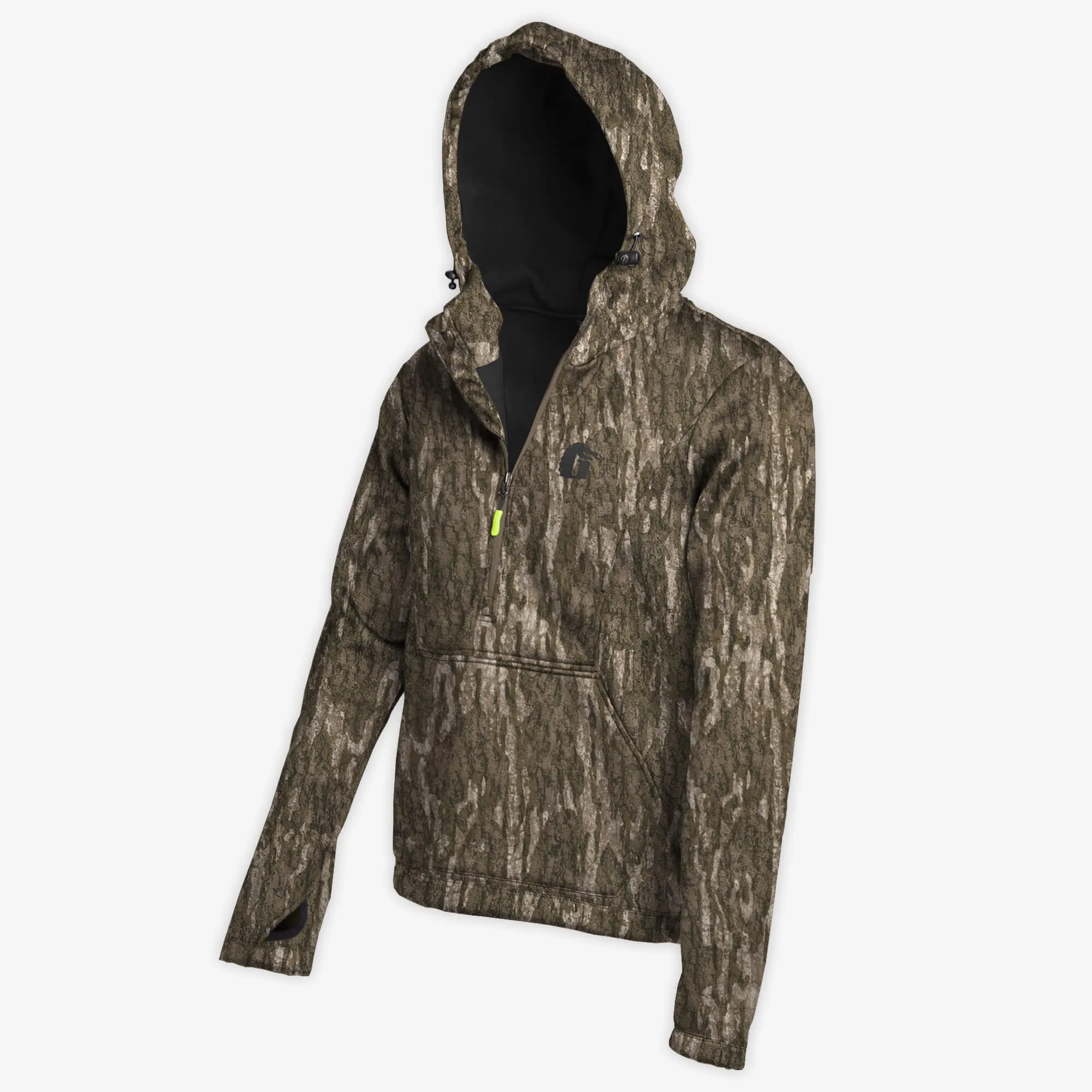 Catahoula 1/2 Zip Hoodie | Mens - Mossy Oak Bottomland by Gator Waders