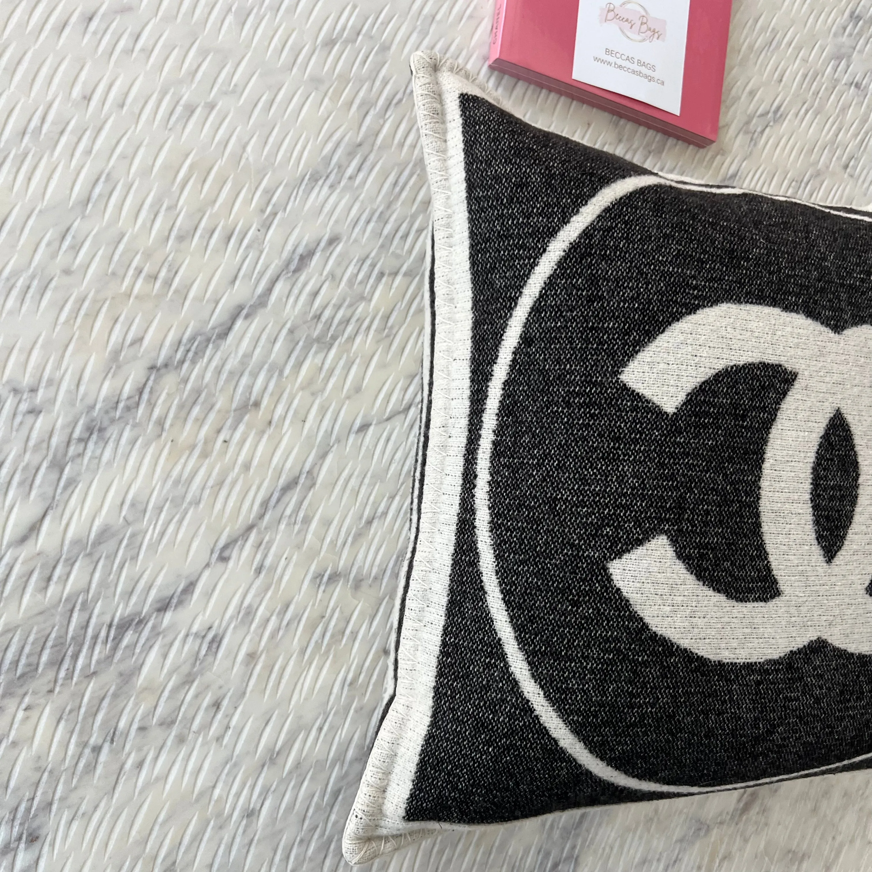 Chanel Merino Wool Cashmere CC Pillow