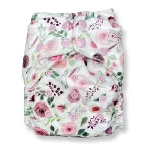 Cherrybottoms Pocket Nappy - Burgundy Fall Minky