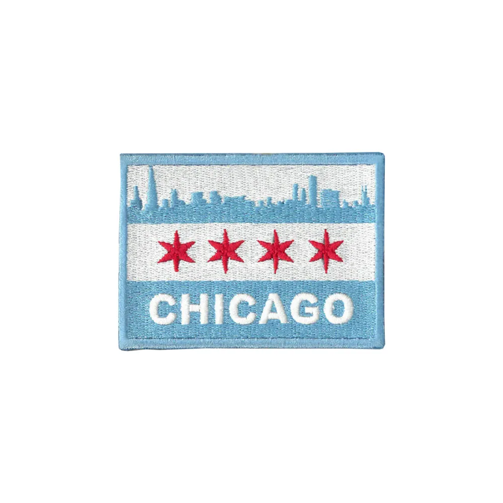 Chicago Skyline Flag Patch