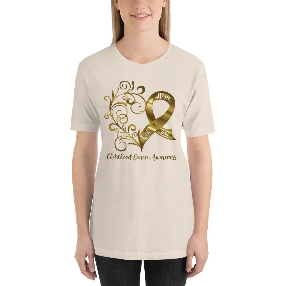 Childhood Cancer Awareness Adult T-Shirt - Several Colors Available