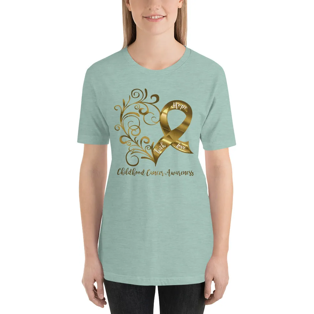 Childhood Cancer Awareness Adult T-Shirt - Several Colors Available