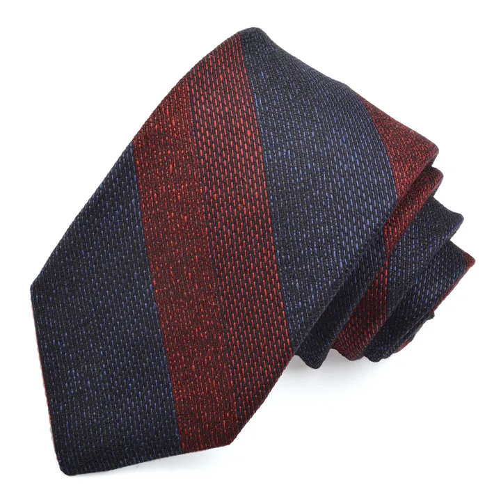 Christian Paul by Sidonio's Silk, Cotton, Wool Woven Stripe Neck Tie V41433