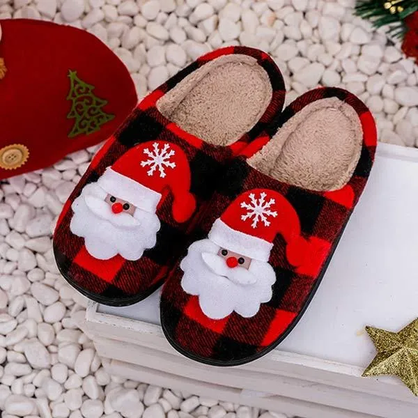 Christmas Home Warm Cotton Slippers - Cozy Holiday Comfort 91676006C